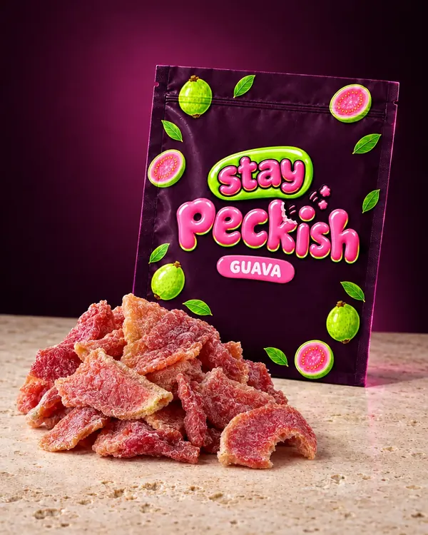 Stay Peckish Guava pouch with dried guava